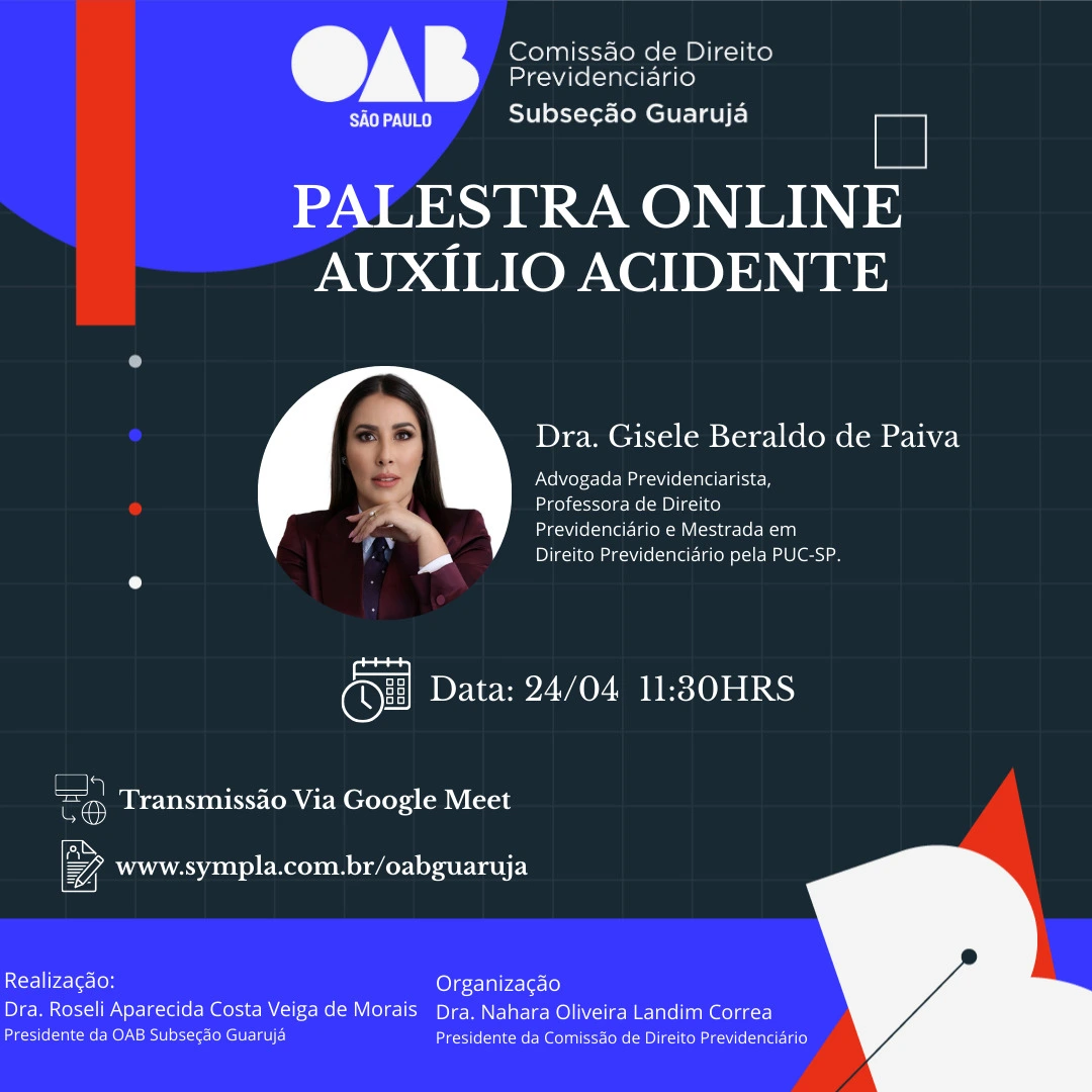 Palestra Online – Auxílio Acidente