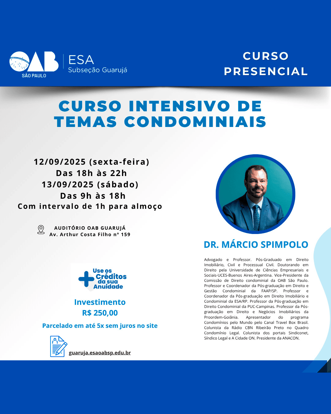 Curso Intensivo de Temas Condominiais