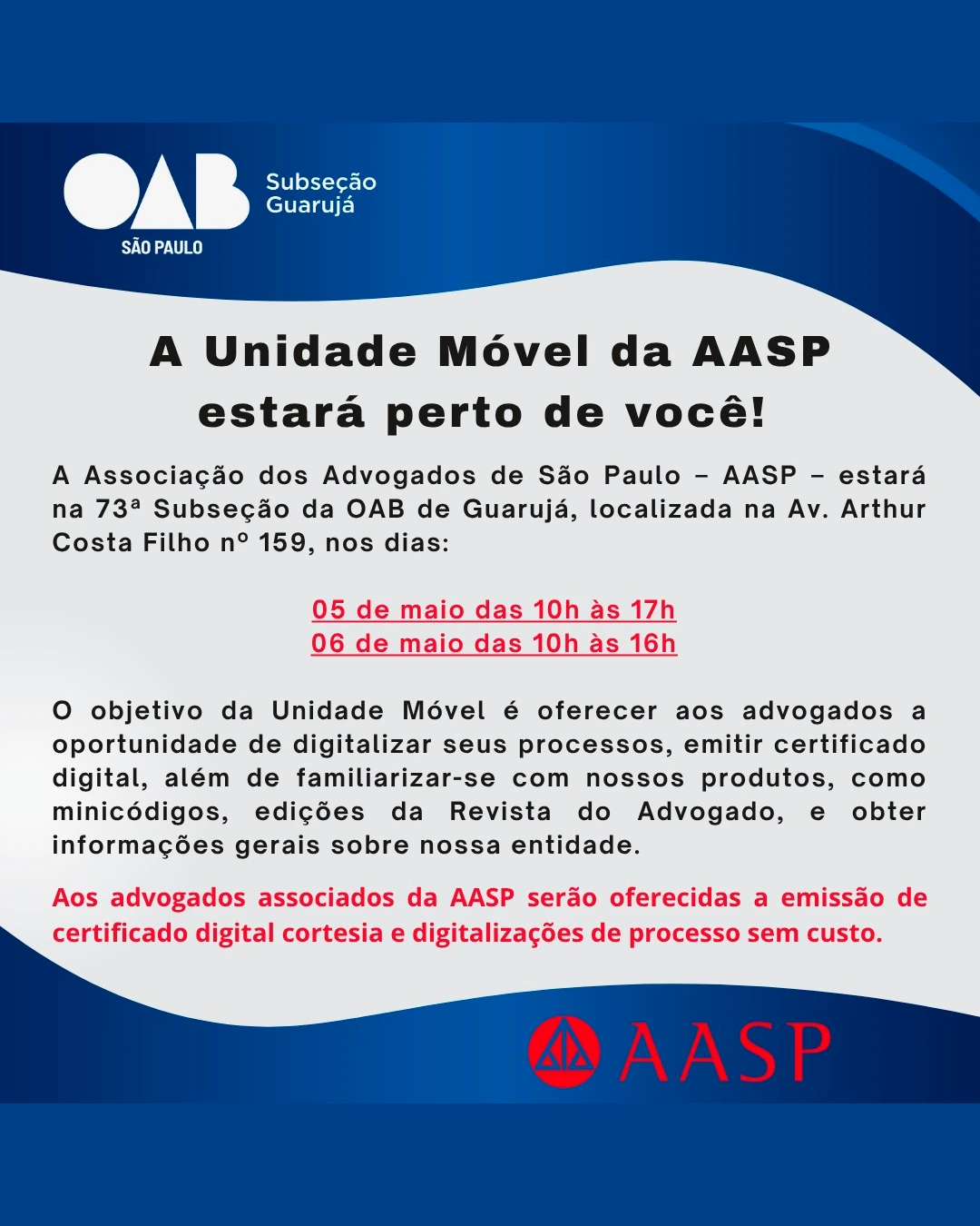 Unidade Móvel da AASP
