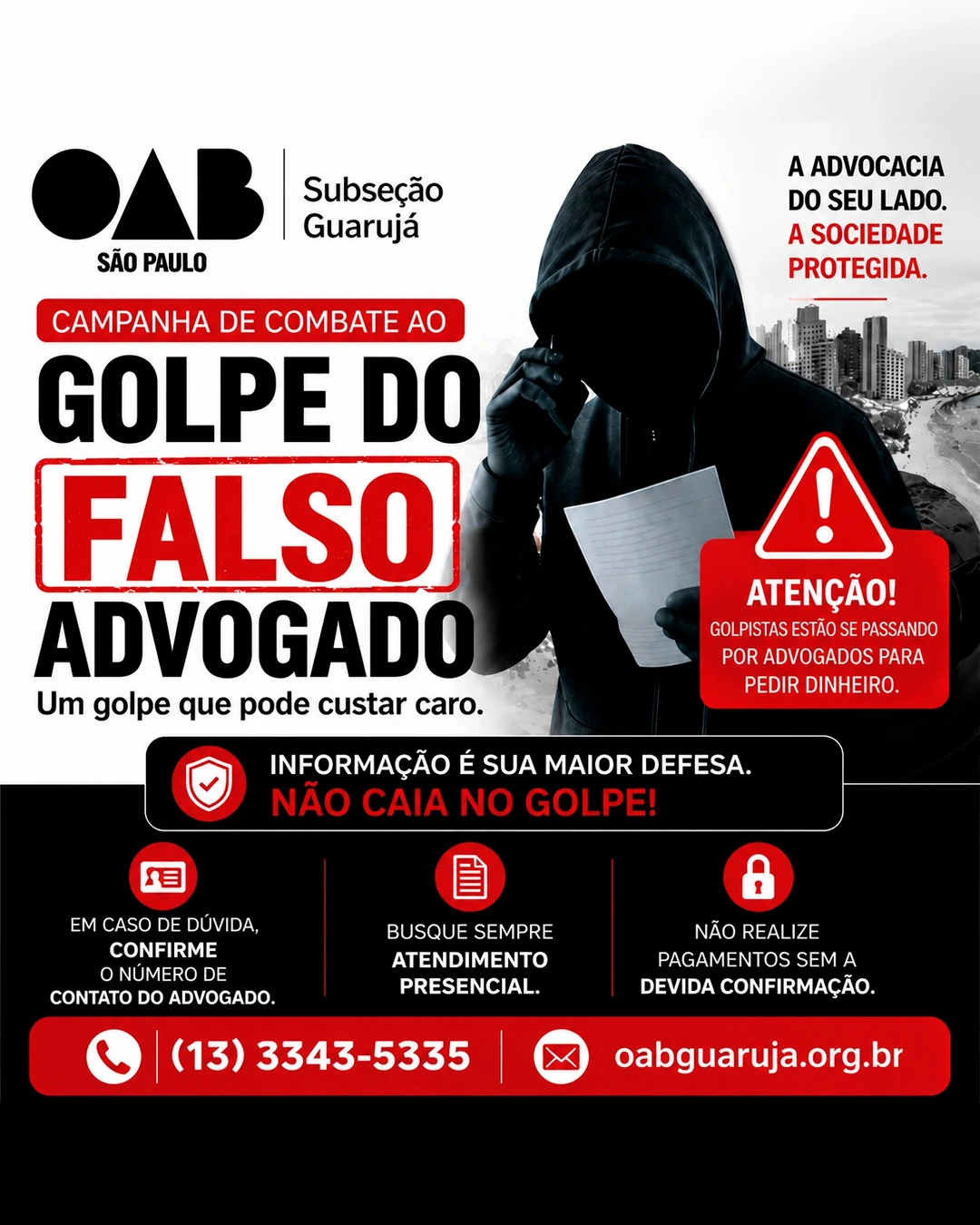 GOLPE DO FALSO ADVOGADO!